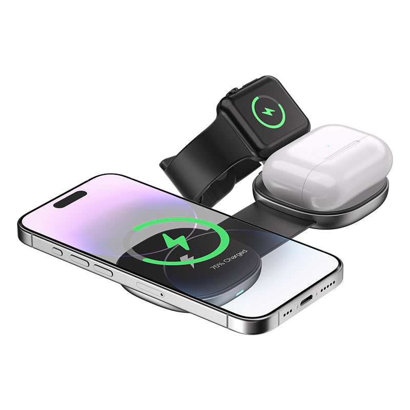NomaCharge 3-in-1 Foldable Magnetic Charging Station